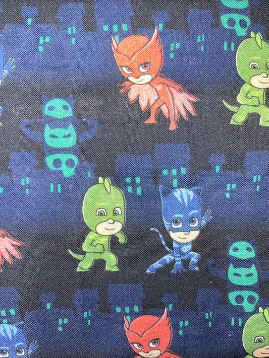 PJ Mask Pencil Bag Made From Licensed PJ Mask Fabric