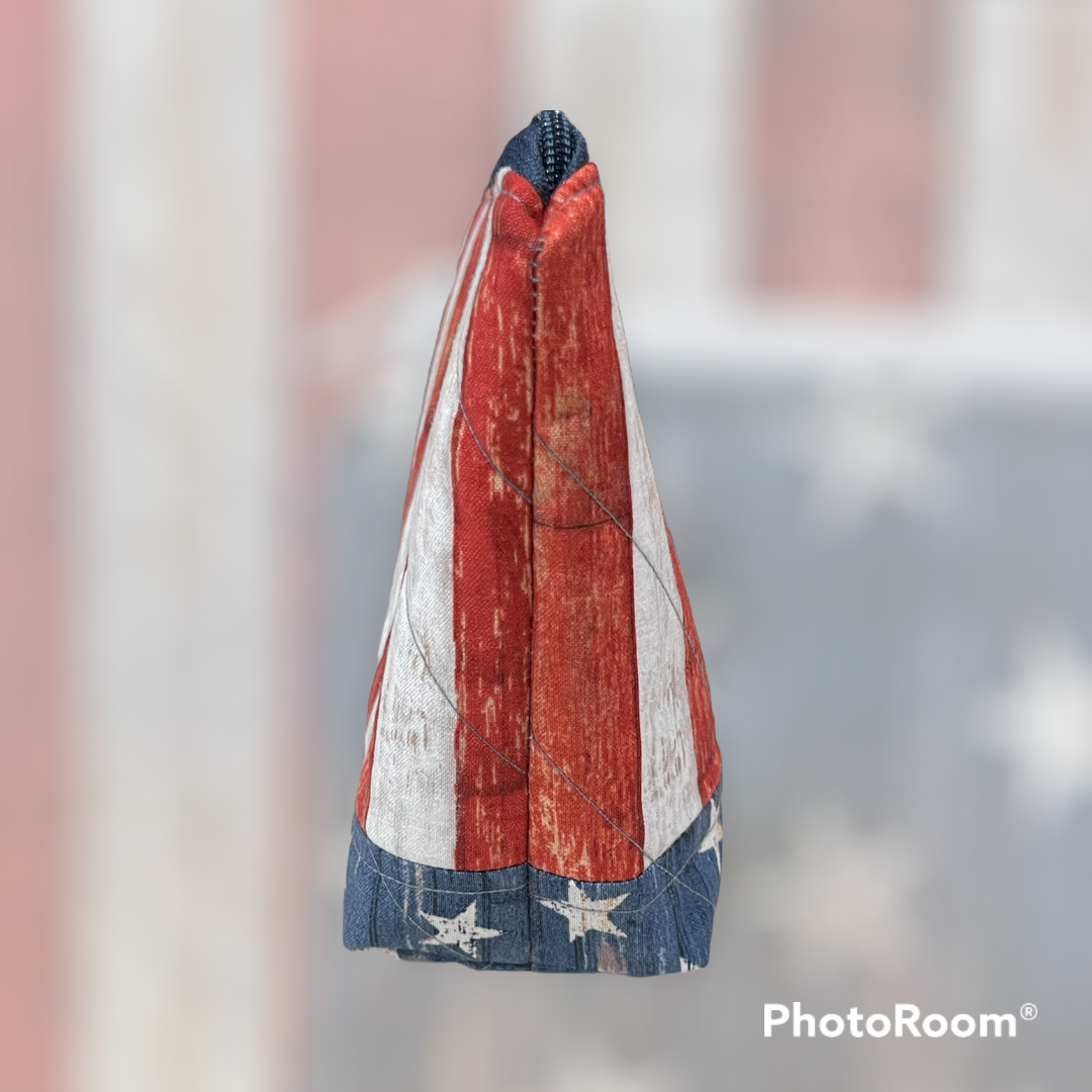 Americana Make up Bag and Coin Purse Set