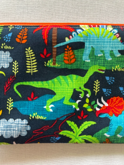 Colorful Dinosaur Pencil Case