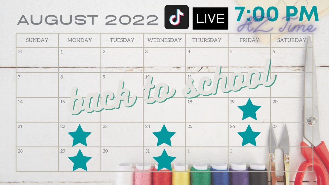 August 2022 TikTok Live Schedule