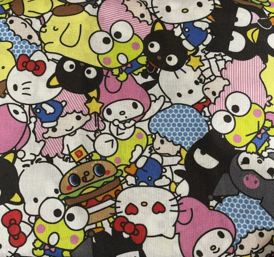 Pencil Bag Made From Licensed Hello Kitty Sanrio Fabric