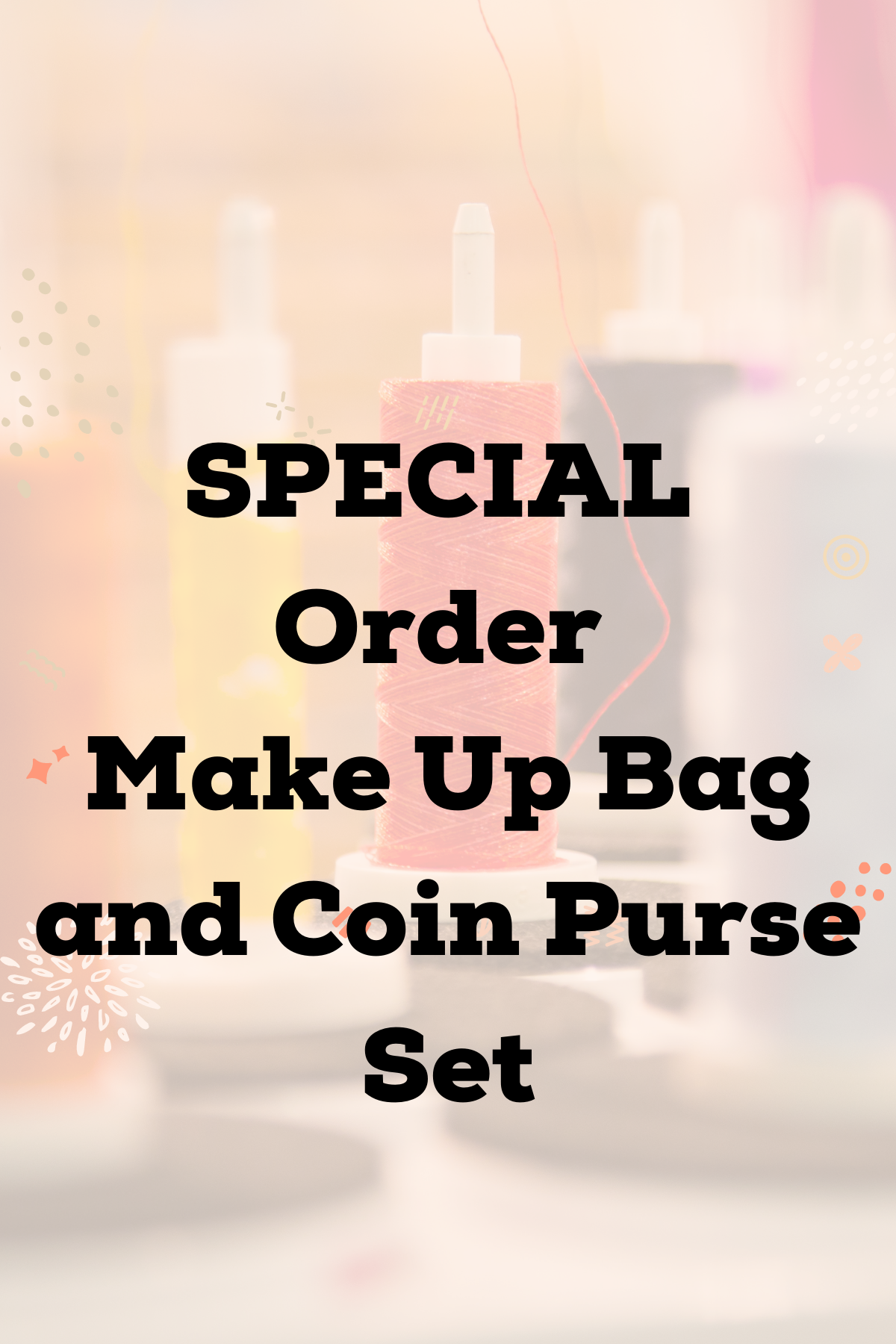 SPECIAL ORDER Make Up Bag and Coin Purse Set