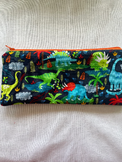 Colorful Dinosaur Pencil Case