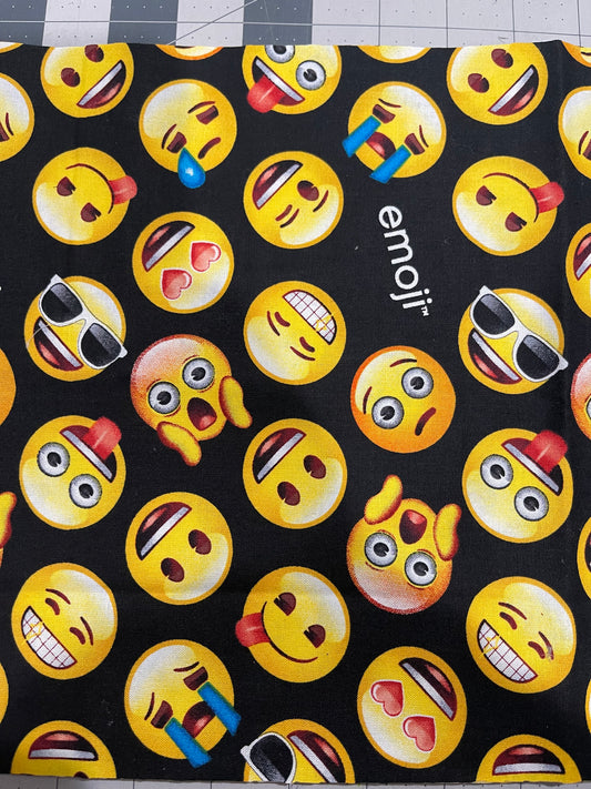 All of the Emotions Children's Zip Tote made from Lisenced Emoji Fabric