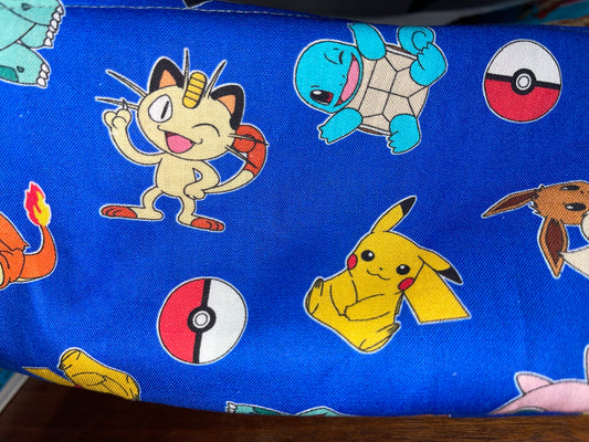 Pokemon Pencil Bag Made From Licensed Pokemon Fabric