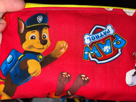 Rescue Pup Pencil Bag Made From Licensed Paw Patrol Fabric