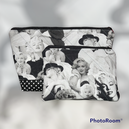 Make Up Bag Made from Licensed Marilyn Monroe Fabric