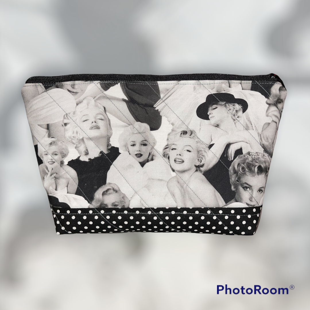 Make Up Bag Made from Licensed Marilyn Monroe Fabric