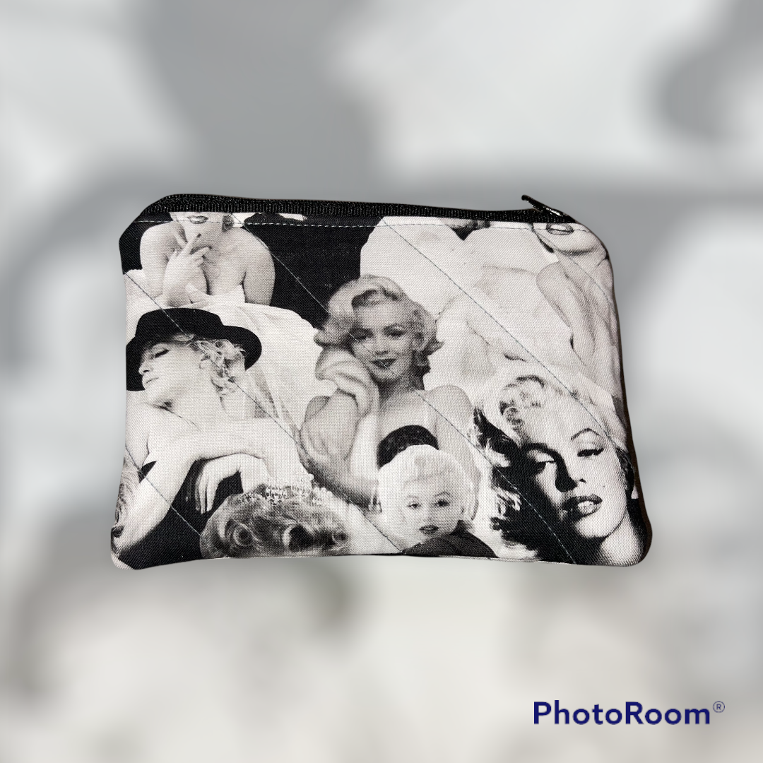 Make Up Bag Made from Licensed Marilyn Monroe Fabric