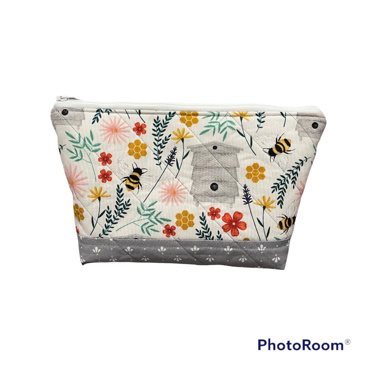 Bee with Hive Make up Bag and Coin Purse Set