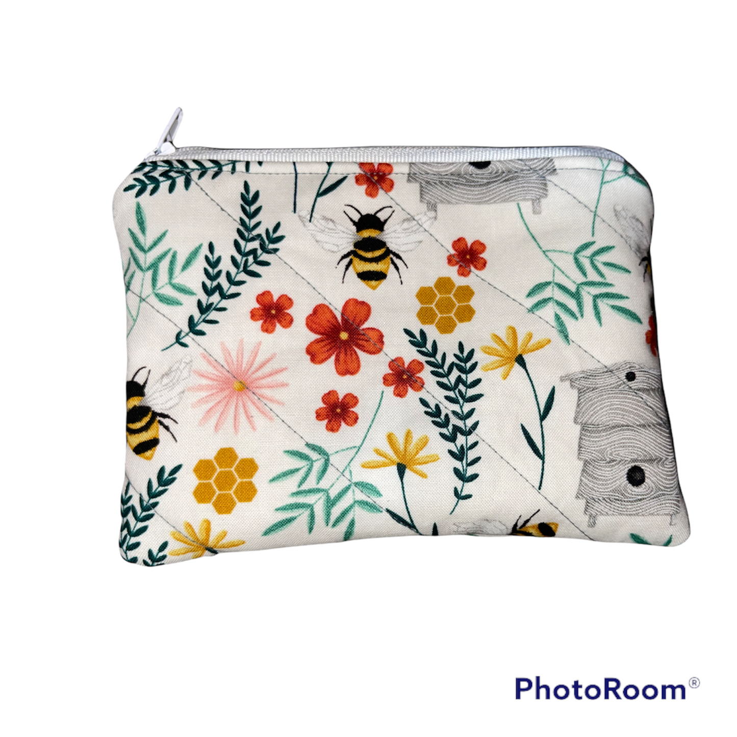 Bee with Hive Make up Bag and Coin Purse Set