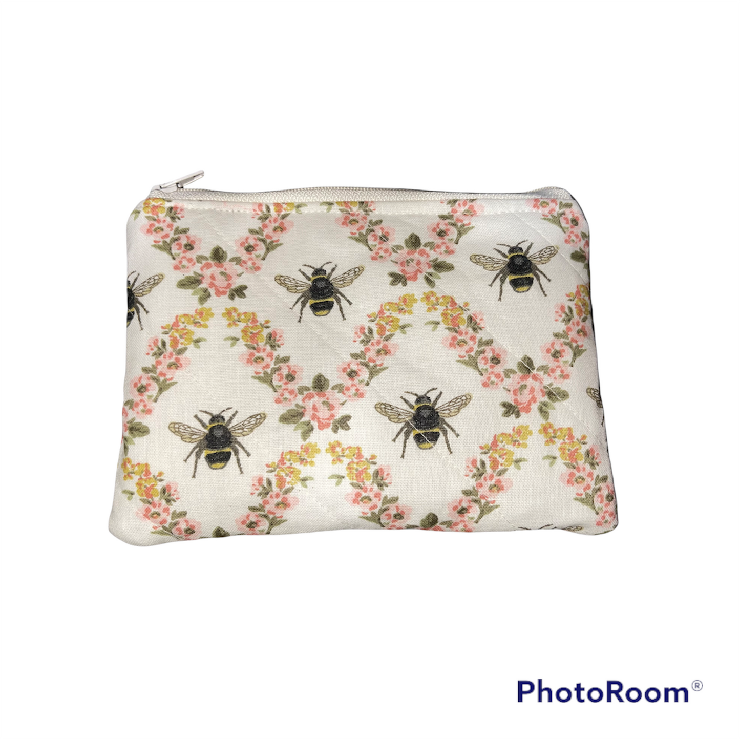 Bee with Flowers Make up Bag and Coin Purse Set