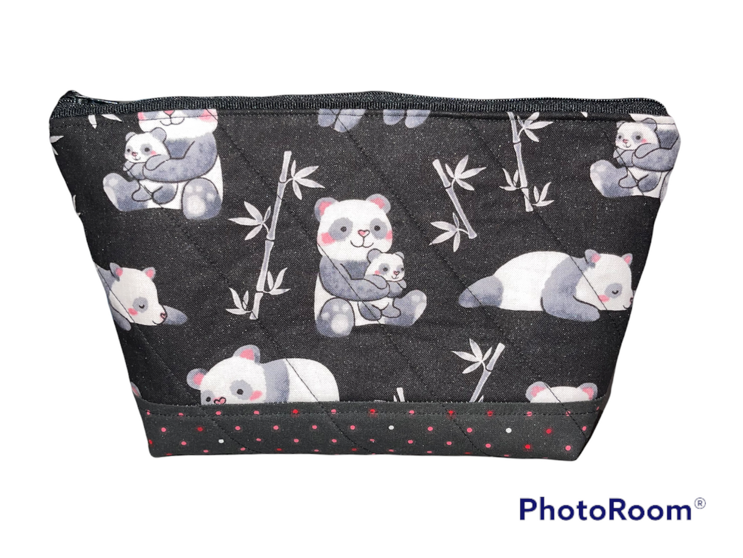 Panda Bears Make Up Bag and Coin Purse Set