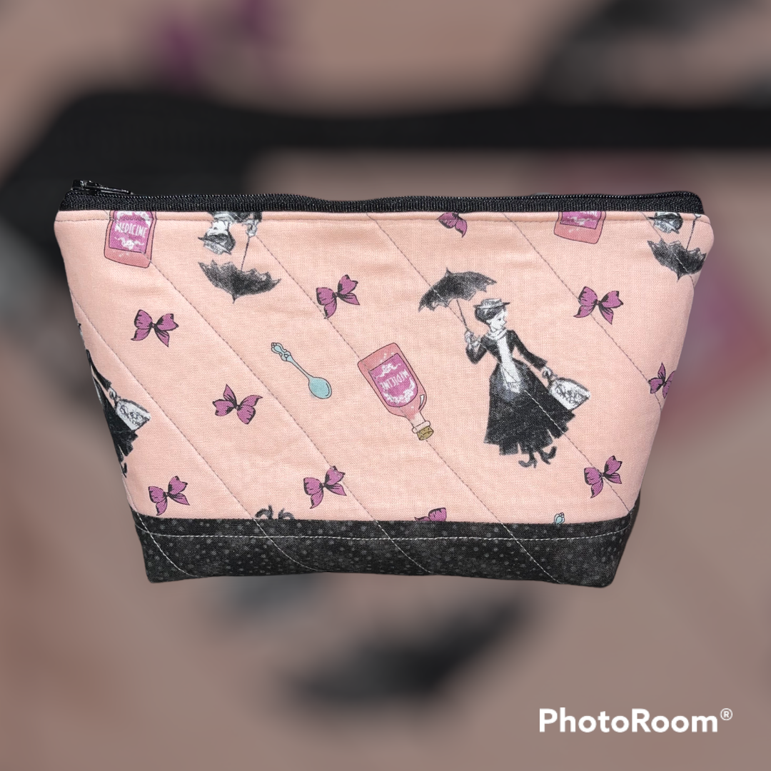 Magical Nanny Make Up Bag and Coin Purse Set made from Licensed Disney Fabric