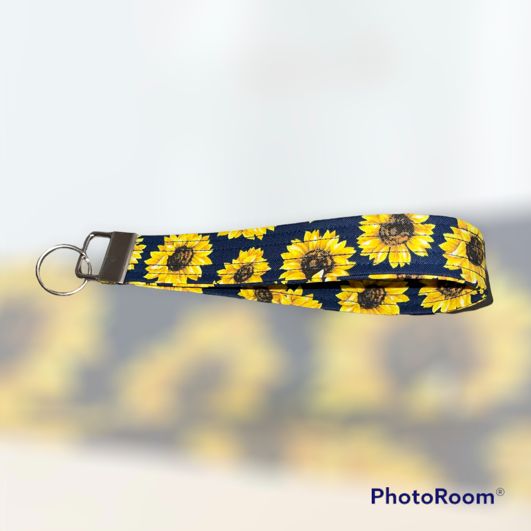 Sunflower Wrist Key Chain