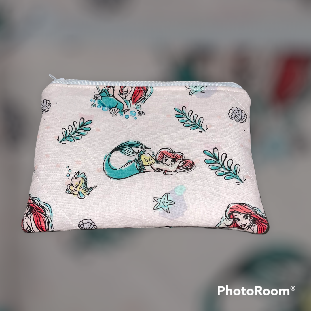 Mermaid Up Bag and Coin Purse Set made from Licensed Disney Fabric