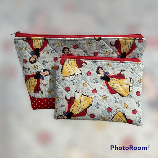 Snow White Up Bag and Coin Purse Set made from Licensed Disney Fabric