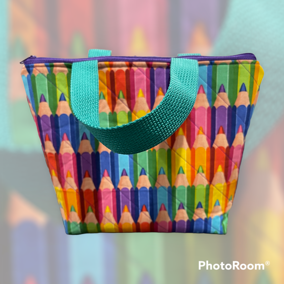 Colored Pencils Children's Zip Tote