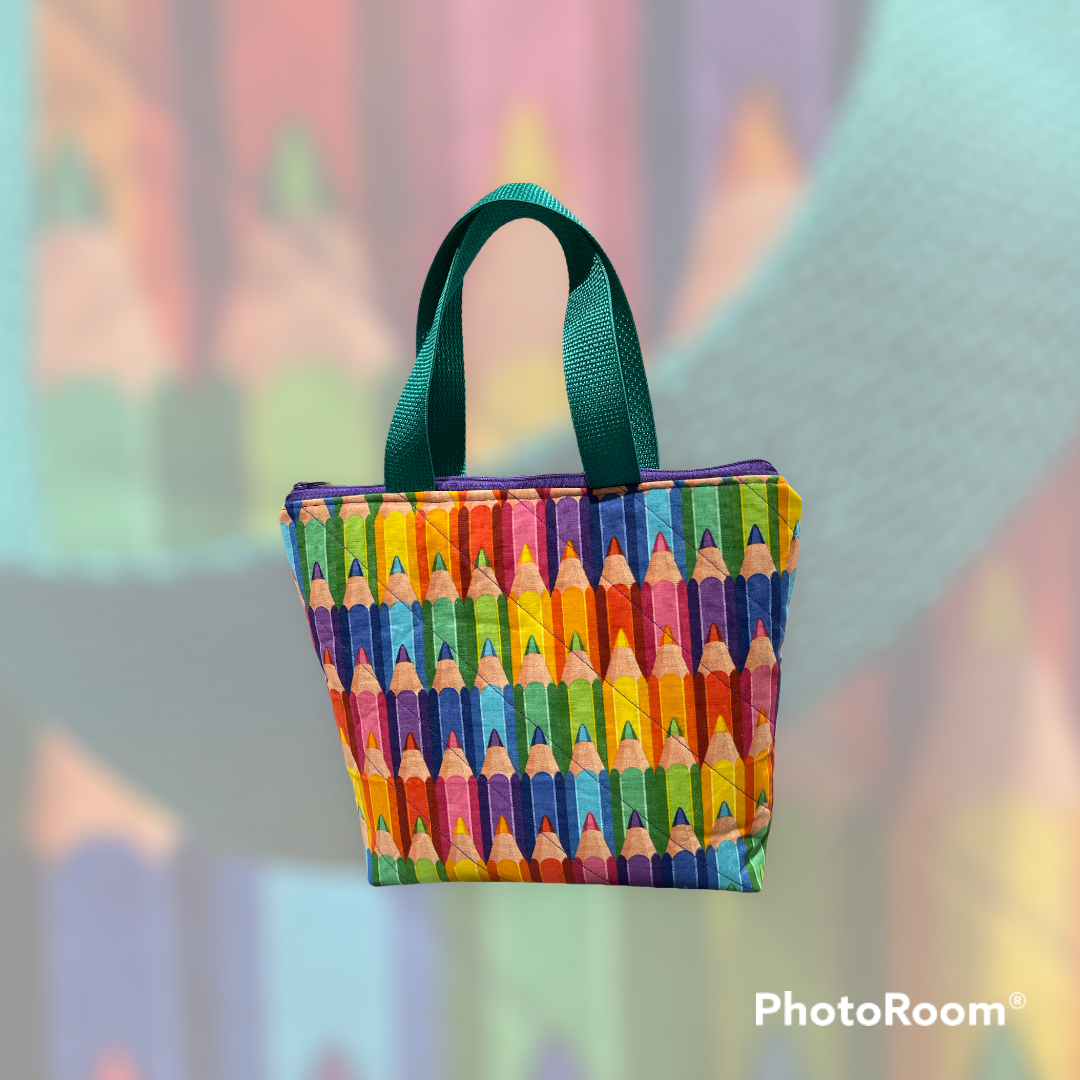 Colored Pencils Children's Zip Tote