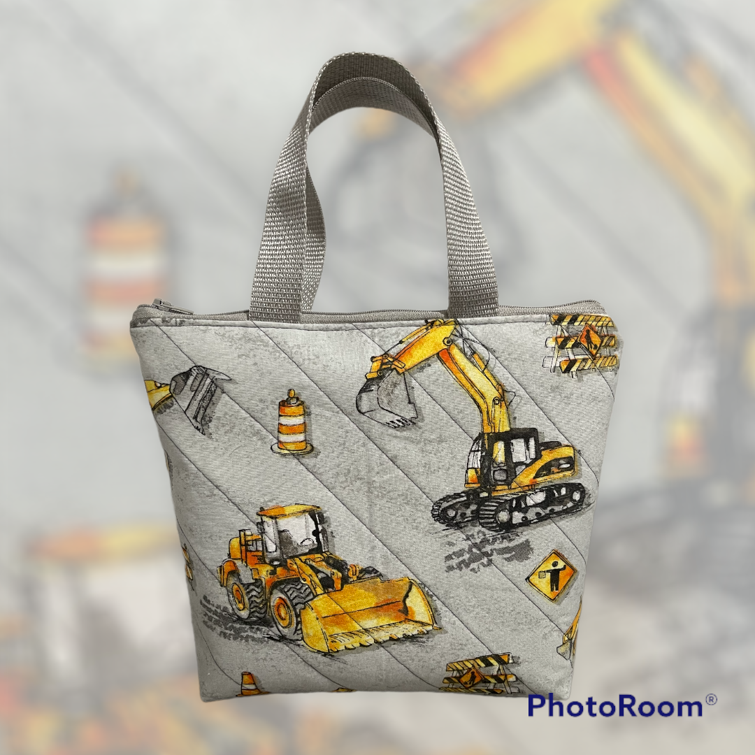 Construction Zone Children's Zip Tote