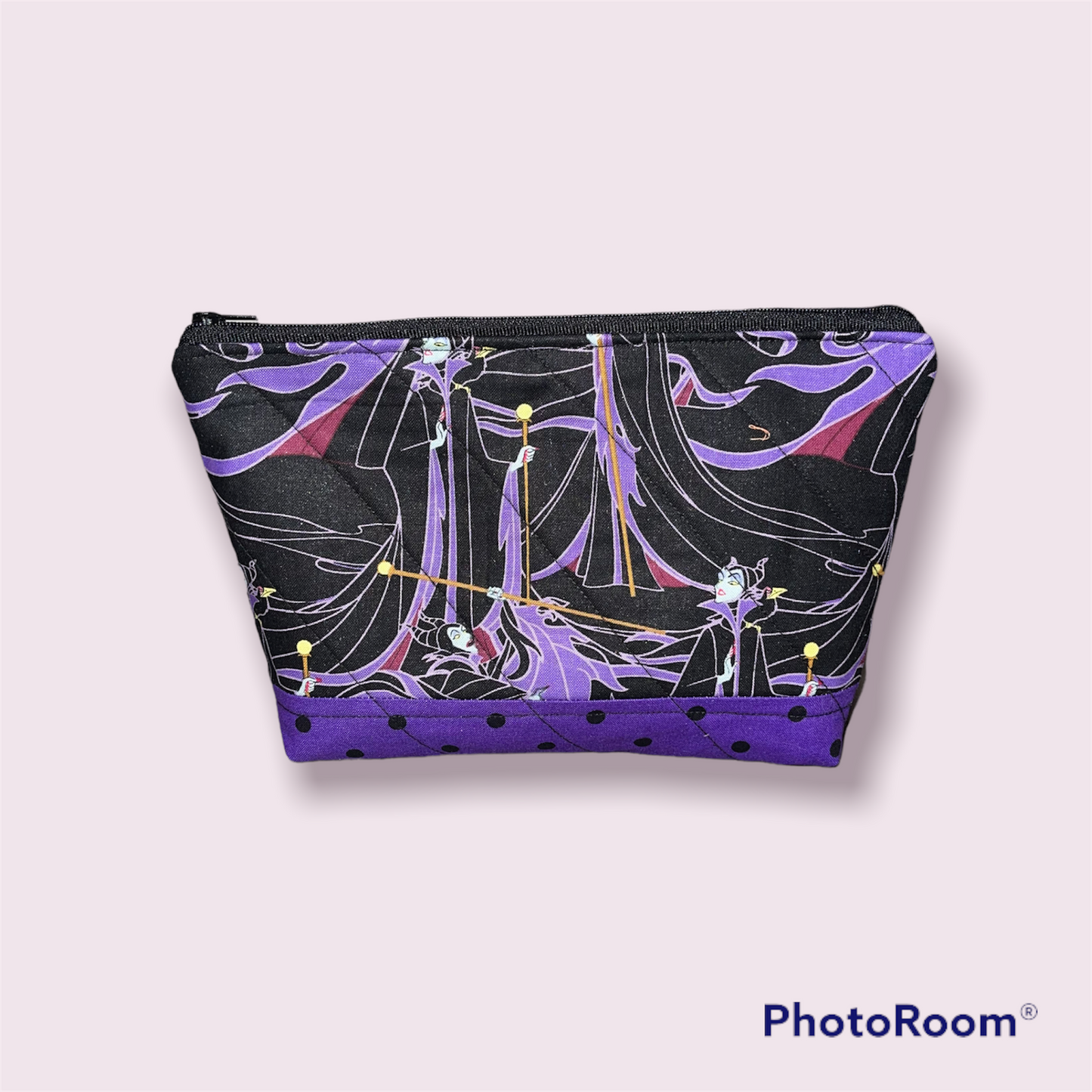 Evil Queen Make Up Bag and Coin Purse Set made from Licensed Disney Fabric