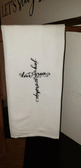 Christian Embroidered Towel