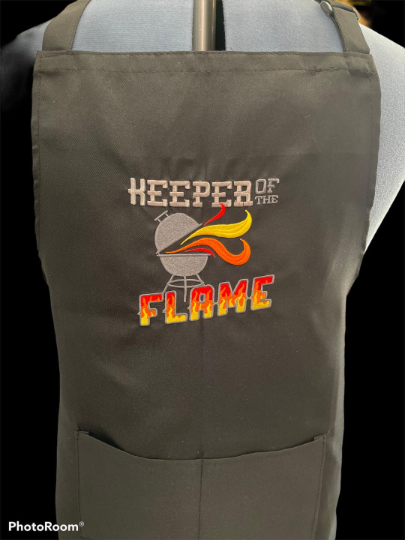 Keeper of the Flame Embroidered Apron
