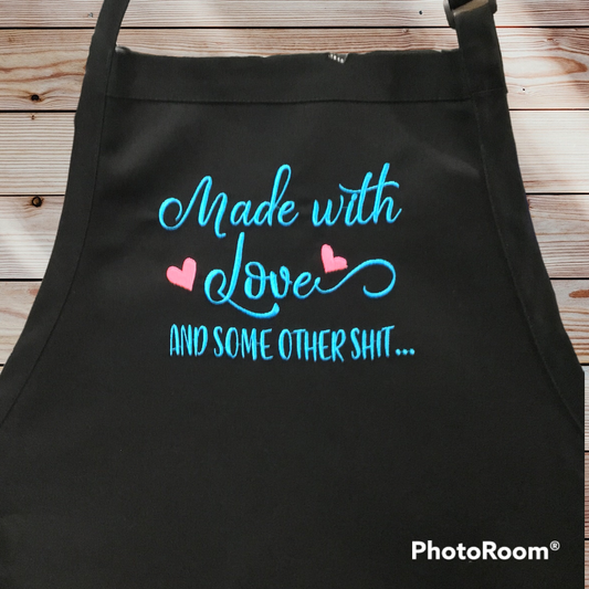 Made with Love and some other … Embroidered Apron