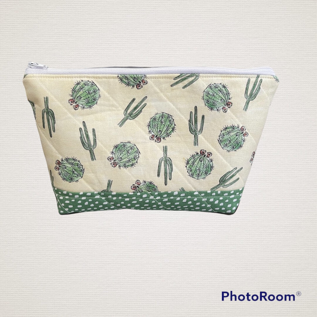 Cactus Make Up Bag and Coin Purse Set